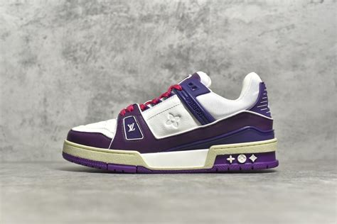 louis vuitton trainer purple|Louis Vuitton trainer shoes.